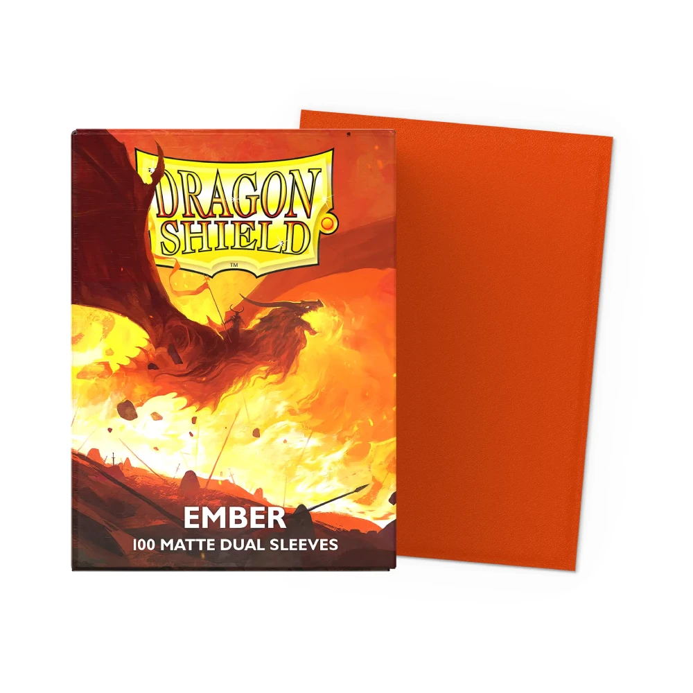 Dragon Shield - Standard Sleeves DUAL (100 Sleeves) Ember