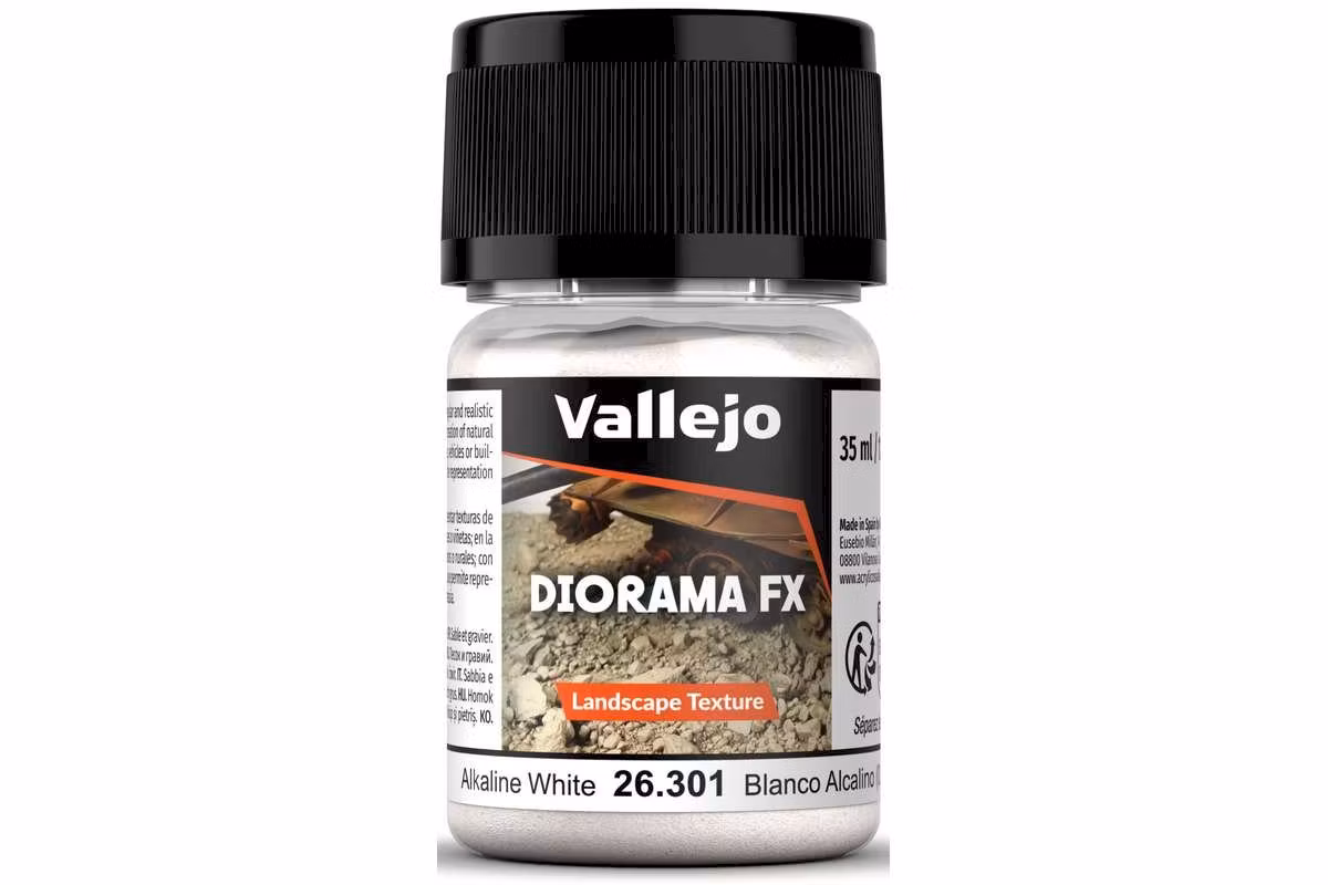 Vallejo Diorama FX: Alcaline white 0,5-1,0mm (35ml) 26.301