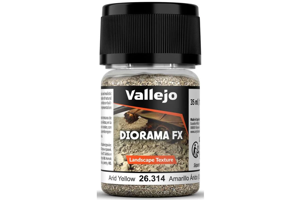 Vallejo Diorama FX: Arid yellow 0,5-2mm (35ml) 26.314