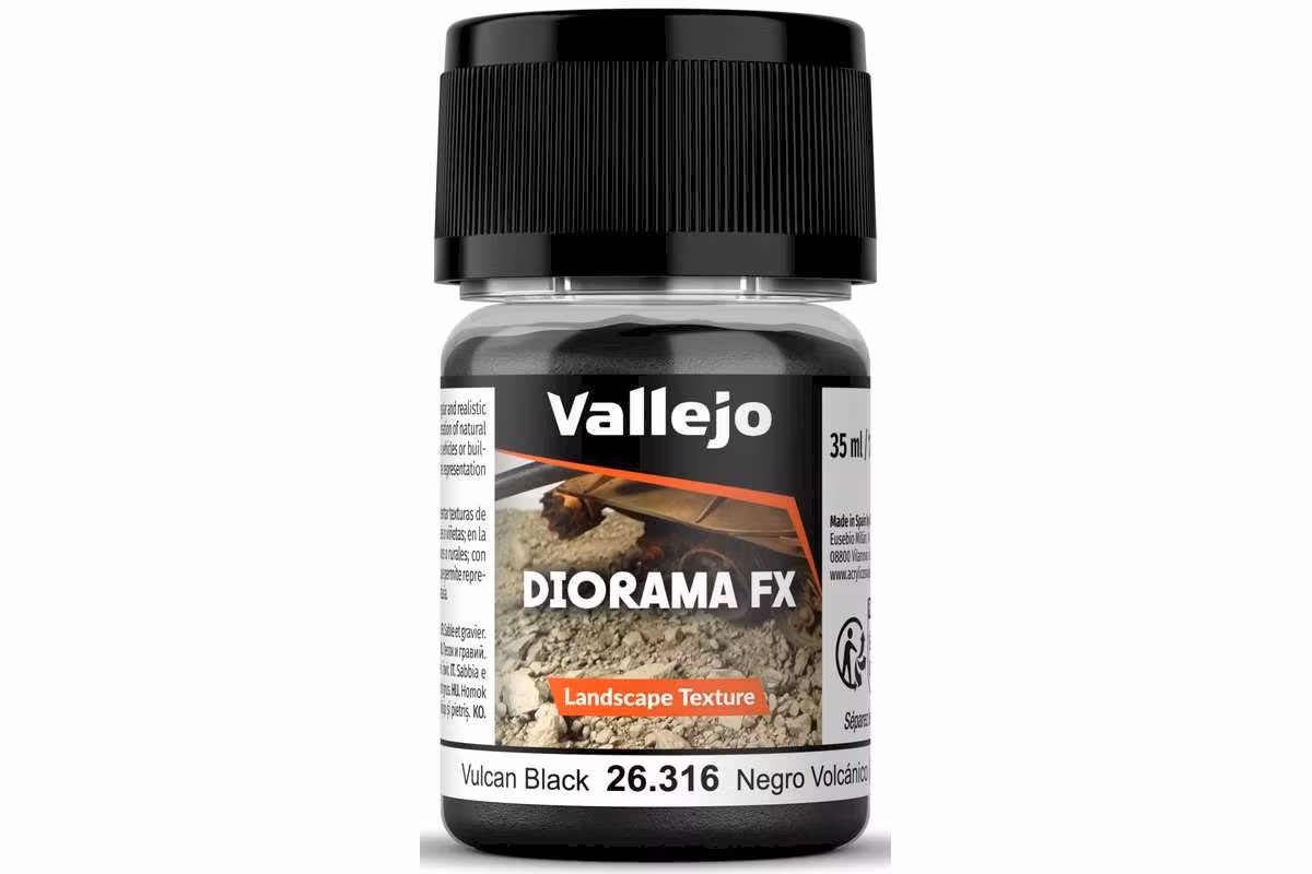 Vallejo Diorama FX: Vulcan black 0,1-0,6mm (35ml) 26.316