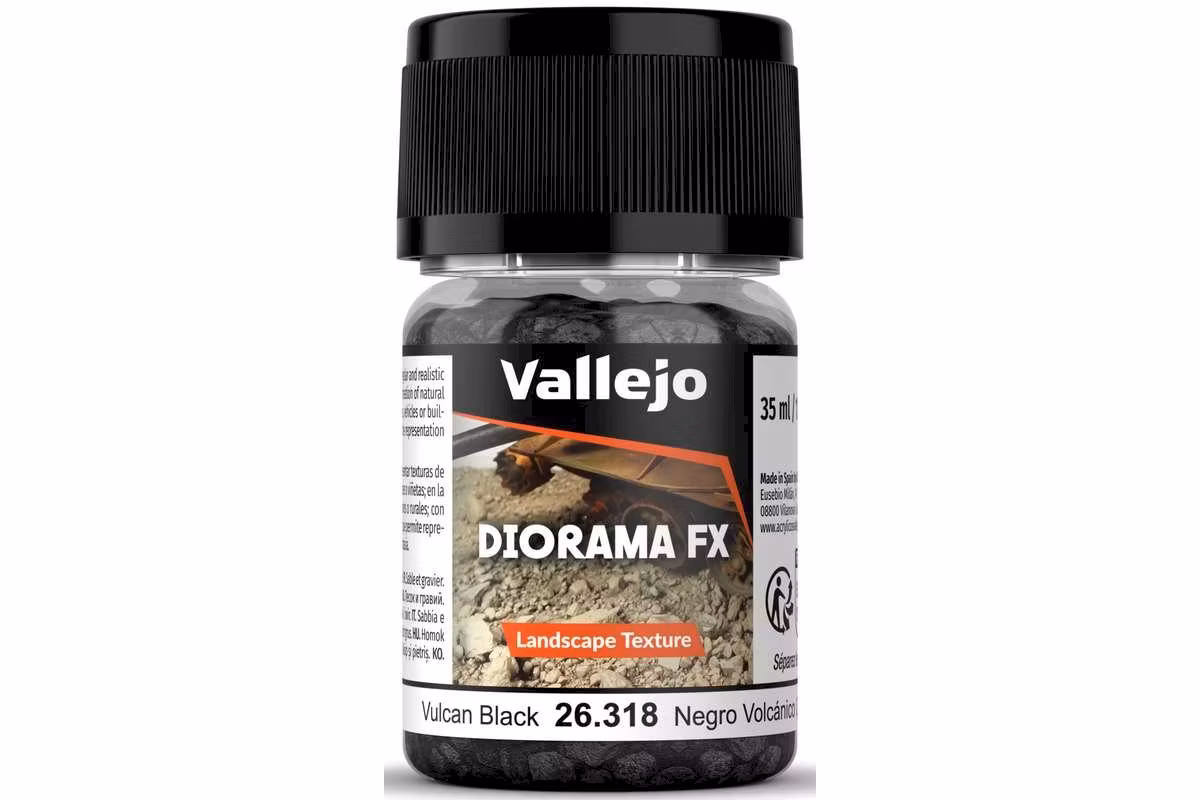 Vallejo Diorama FX: Vulcan black 2-5mm (35ml) 26.318