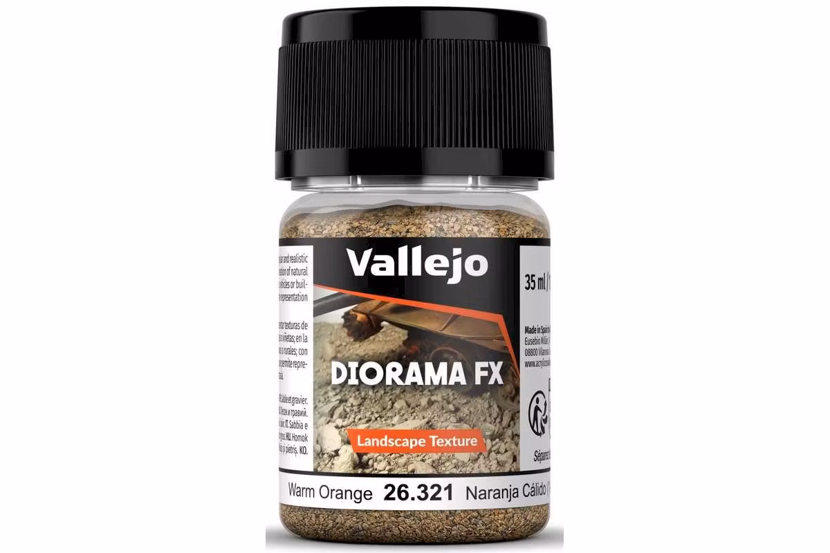 Vallejo Diorama FX: Warm orange 1-2mm (35ml) 26.321