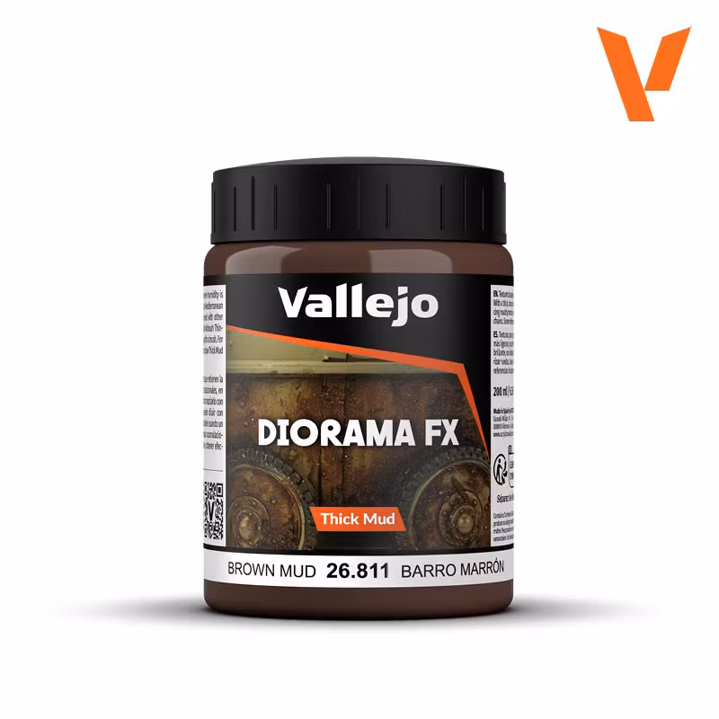 Vallejo Diorama FX: Brown Mud (200 ml) 26.811