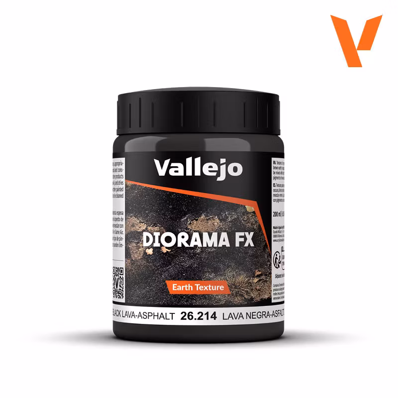 Vallejo Diorama FX: Black Lava-Asphalt (200ml) 26.214