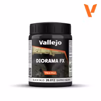 Vallejo Diorama FX: Black Mud (200 ml) 26.812