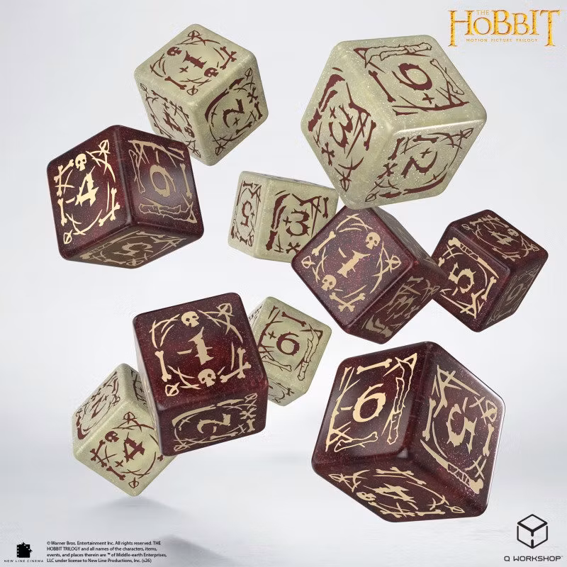 Q Workshop - The Hobbit: D6 Dice Set: Goblins (10 pieces)