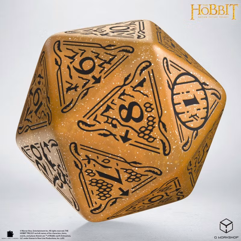 Q Workshop - The Hobbit: D20 Spindown Jumbo Die: Solaris