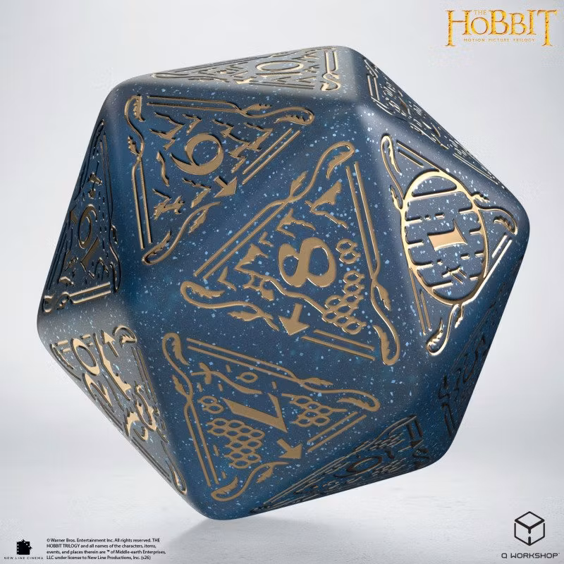 Q Workshop - The Hobbit: D20 Spindown Jumbo Die: Aether