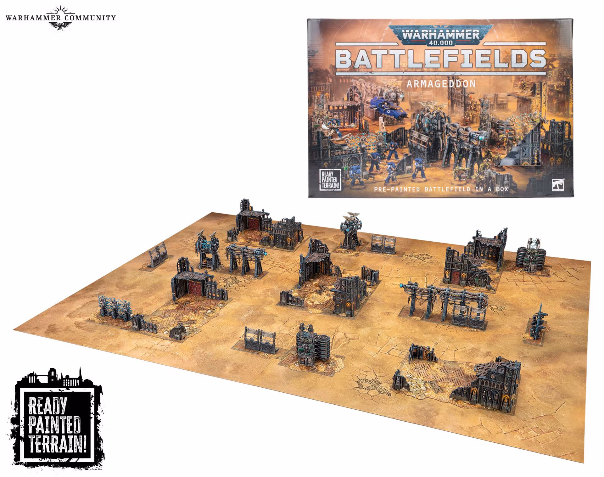 Warhammer 40,000 – Battlefields: Armageddon – Ready-painted Terrain 40-70