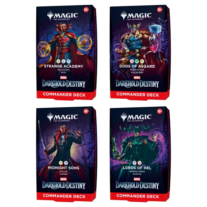 Marvel: Darkhold Destiny Commander Deck (alla 4 lekar)
