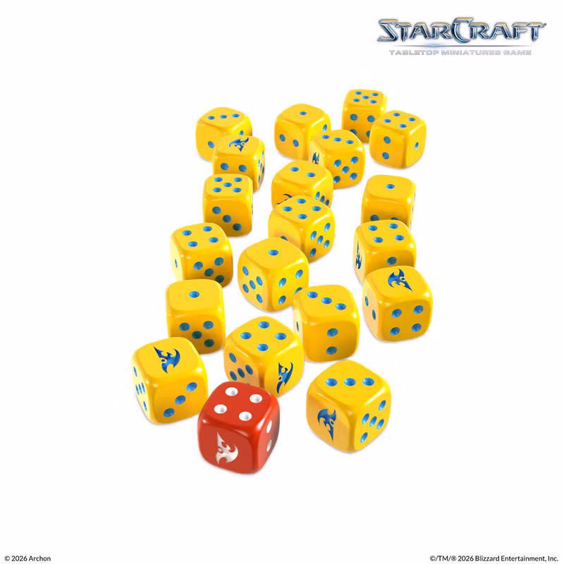 Archon Studio - Starcraft TMG: Custom Dice Set: Protoss (20 Dice)