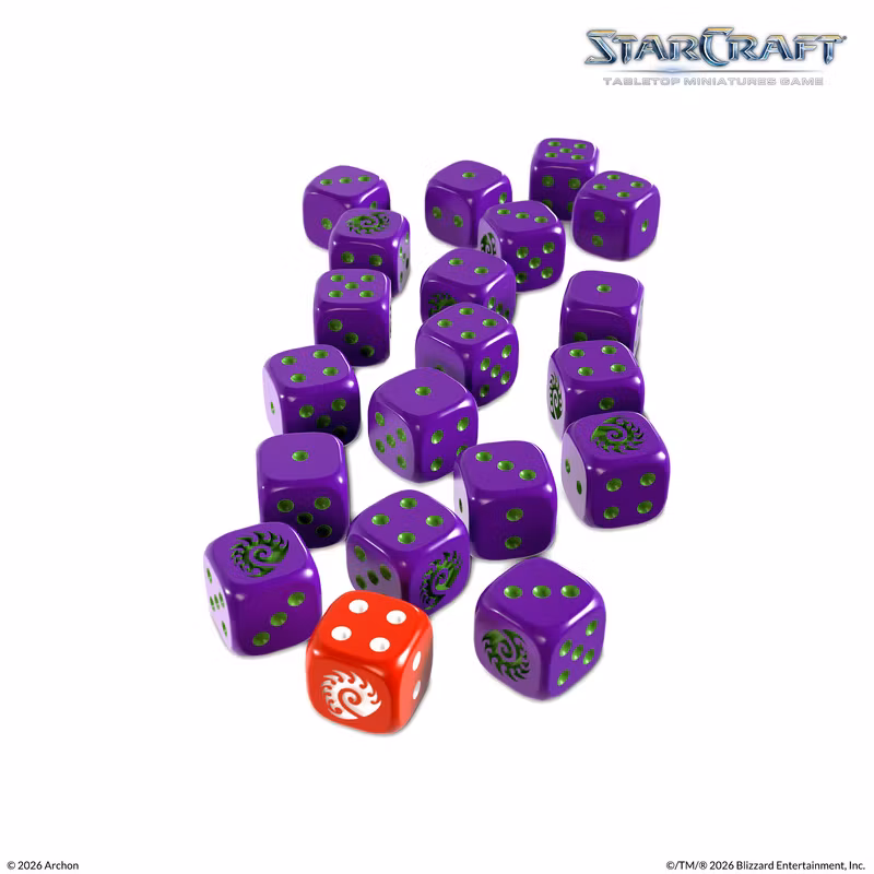 Archon Studio - Starcraft TMG: Custom Dice Set: Zerg (20 Dice)
