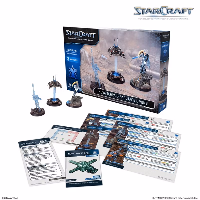 Archon Studio - Starcraft TMG: Terran Hero Expansion Set: Nova Terra