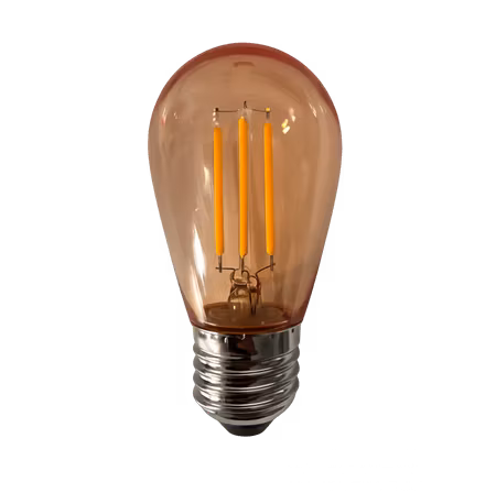 LY Sweden Amber 3W E27 LED lampa - Dimbar - Fyra filament - 2200K - Plast
