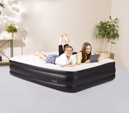 Luftmadrass Dubbel för 2 personer med inbyggd pump