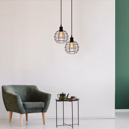 Hänglampa Hugo - Taklampa bur i industristil