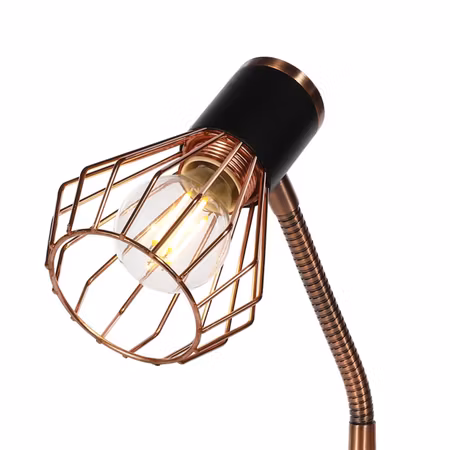 Industrigolvlampa i koppar - Allison