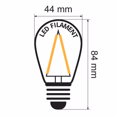 30-pack Dimbara E27 Varmvita led lampor 3 watt - Energiklass A+