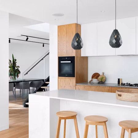 Designlampa för tak svart blank - Jupiter