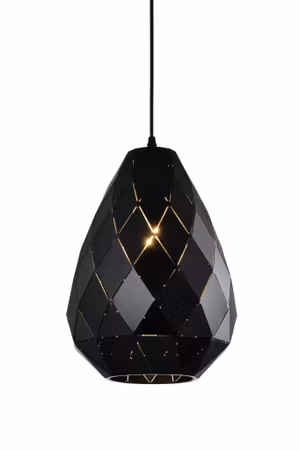 Designlampa för tak svart blank - Jupiter