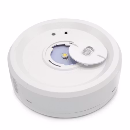 Nödbelysning 2,8 watt ytmonterad spot med batteri och utbytbar lins