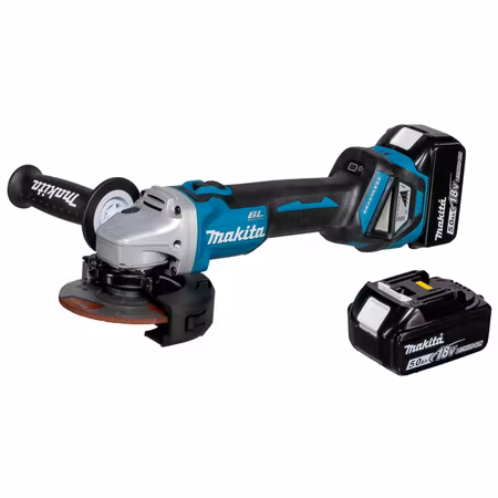 Makita DGA511RTJ Vinkelslip med batteri