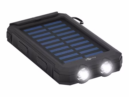 Goobay powerbank på 8000 mAh med solpanel