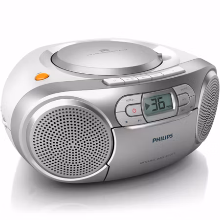 Philips Boombox AZ127 CD / FM-radio Silver-grå