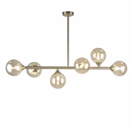 Design taklampa 6-ljus - Aster - Flera färger