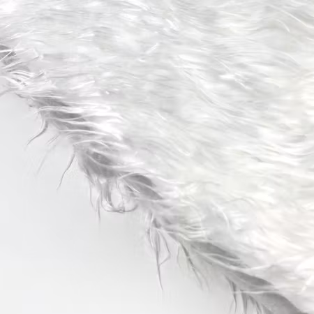 Lyxig Julgransmatta / Julgranskjol 150 cm Vit