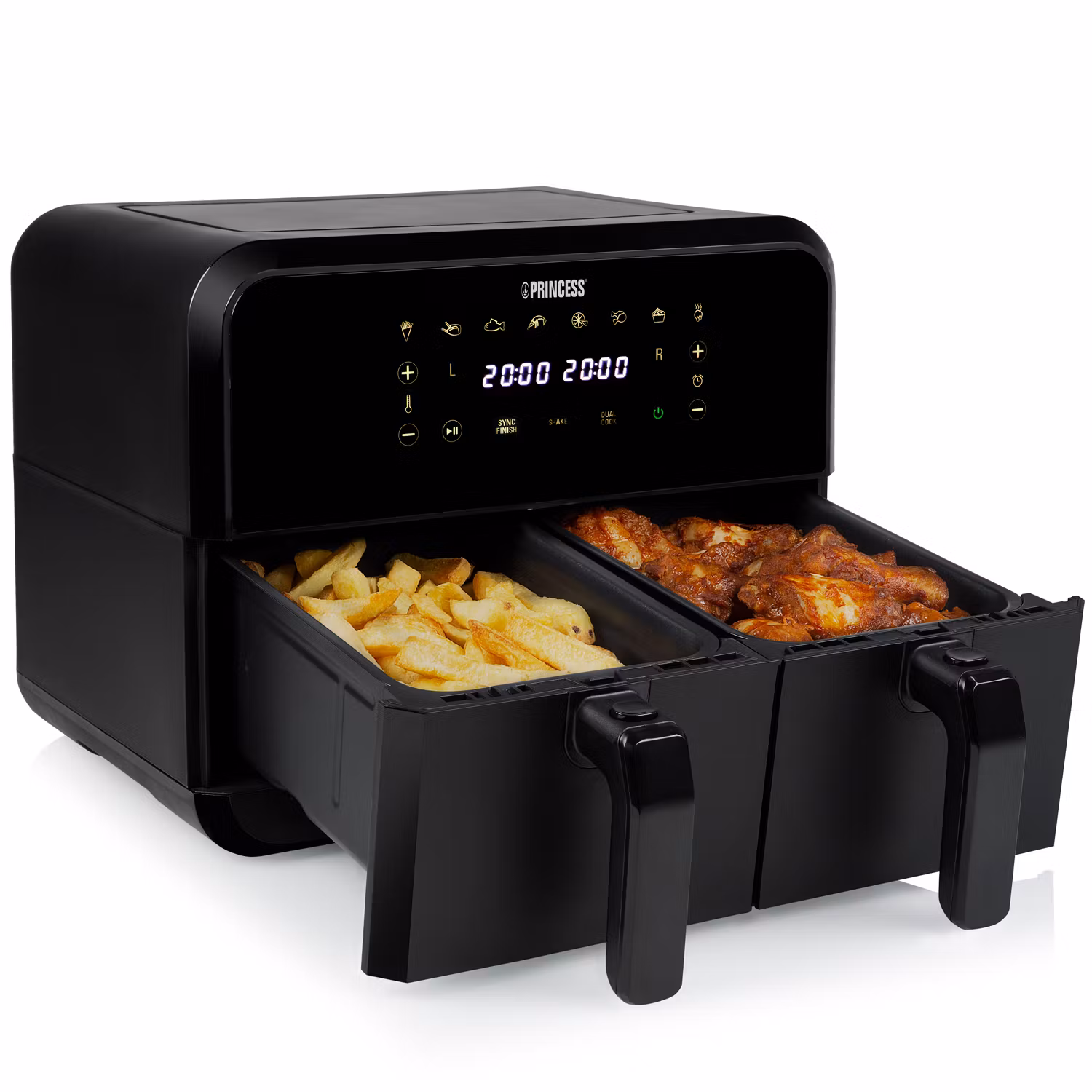 Princess Luftfritös med dubbla korgar 2X4l 2400W – 182068