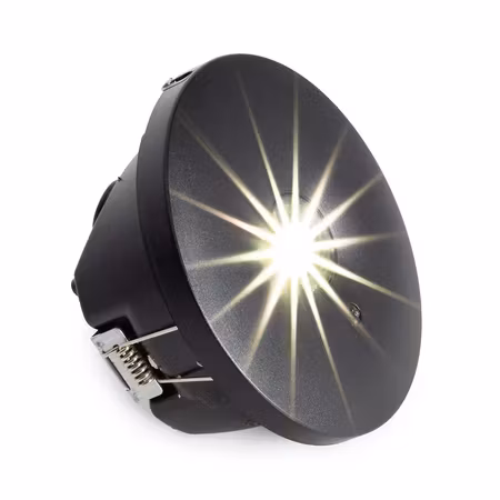 Infälld och utanpåliggande nödbelysning MTSPOT - svart