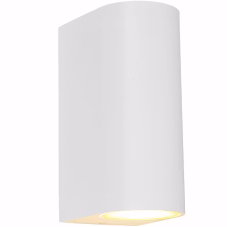 Llitt Mats II Väggarmatur 2xGU10-sockel IP44 Vit