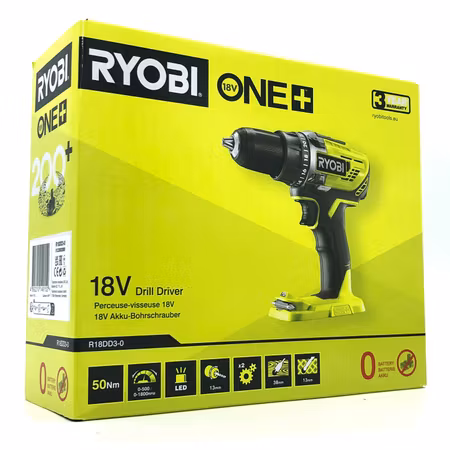 Ryobi R18DD3-0 Skruvdragare (Utan Batteri)