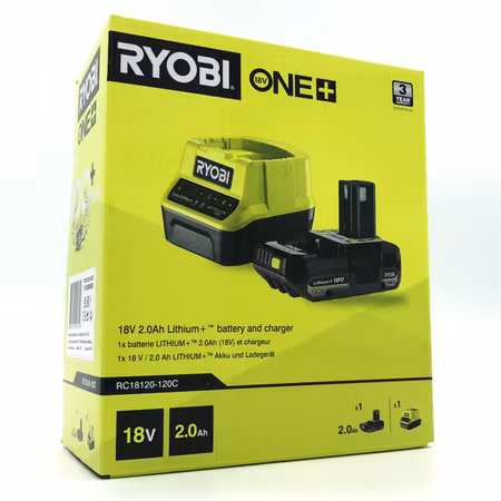 Ryobi RC18120-120C One+ 18V Li-Ion 2,0Ah Batteri och laddare
