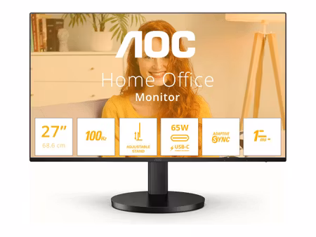 AOC Q27B3CF2 27" 2560 x 1440 (2K) HDMI USB-C 100Hz dockningsskärm