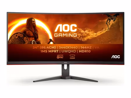 AOC Gaming CU34G2XE/BK 34" 3440 x 1440 (UltraWide) HDMI DisplayPort 144Hz