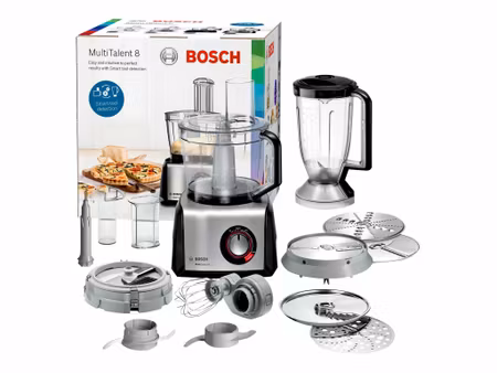Bosch MultiTalent 8 MC812M865 Köksmaskin 3,9 liter Borstat rostfritt stål/svart