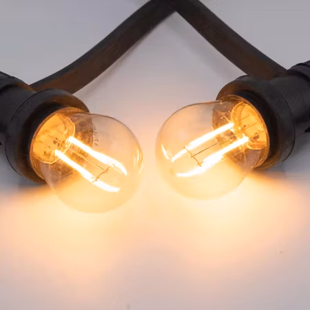 E27 Varmvit LED-lampa 2W med dubbeltråd, dimbar