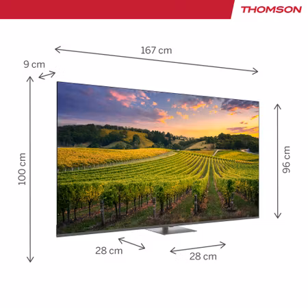 Thomson 75QG5C14 75" QLED UHD Google Smart TV