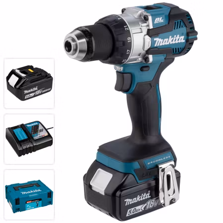 Makita DHP489RTJ 18V LXT Slagborr 2x5Ah batterier och laddare ingår