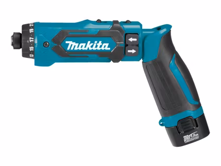 Makita DF012DSE Borr/skruvdragare 2 batterier  och laddare ingår 1/4" insexhylsa