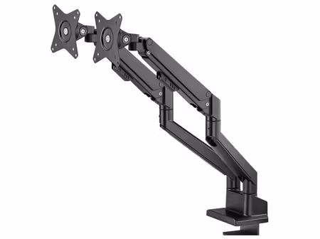 Goobay Pro Dual Bordsmontering för 2 skärmar VESA för 17-32 tum med gasfjäder