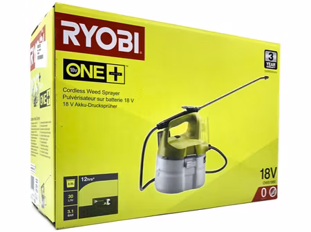 Ryobi ONE+ OWS1880 18V ogrässspruta utan batteri