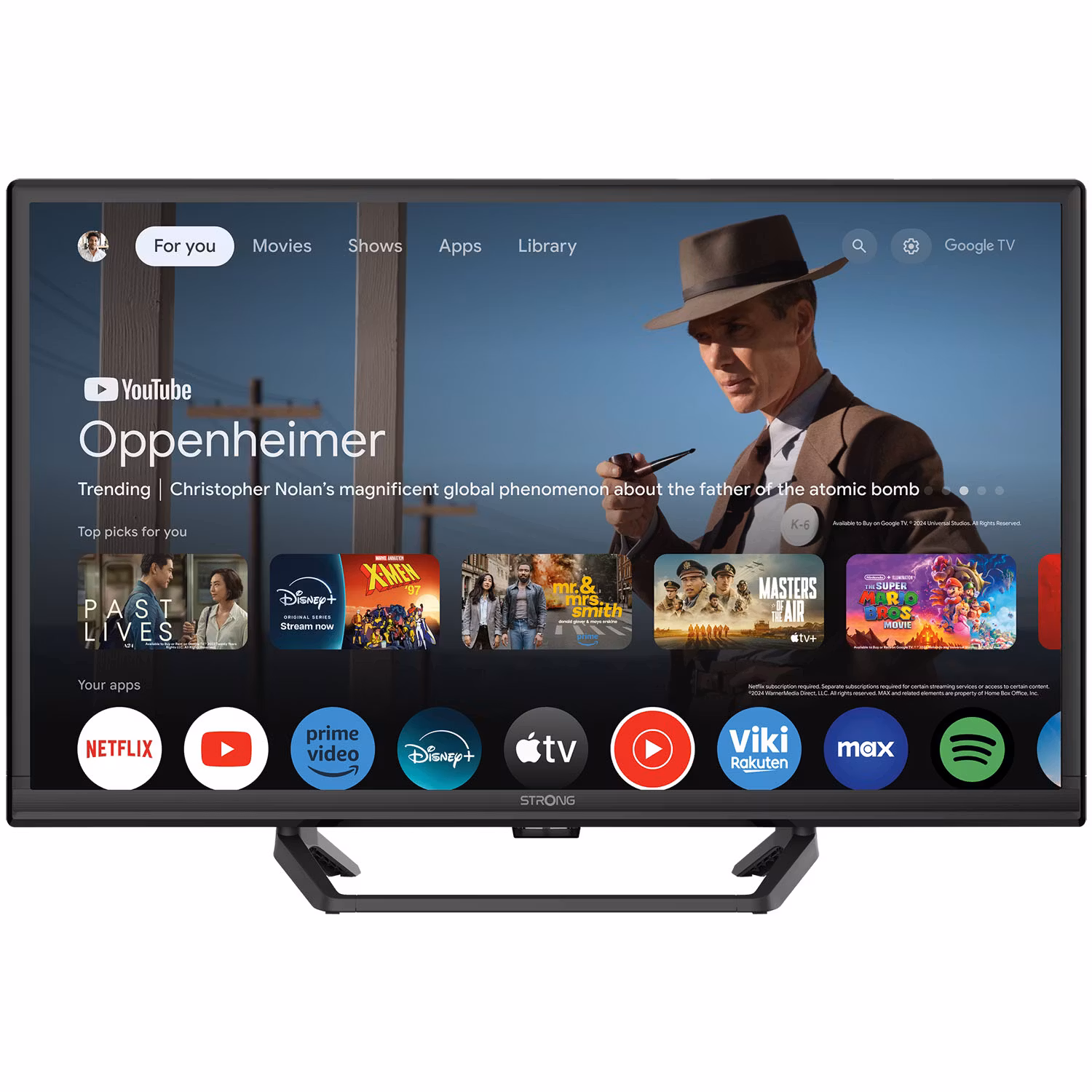 Strong TV 24″ 230/12 Volt Google TV SRT24HG4723C Svart
