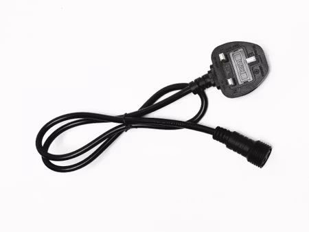 Extra förlängningskabel UK-kontakt för LY Sweden Premium ljusslinga rund kabel 5m