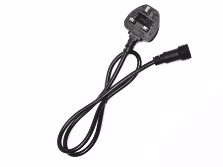 Extra förlängningskabel UK-kontakt för LY Sweden Premium ljusslinga rund kabel 5m