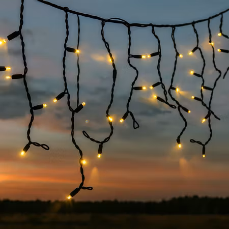 Premium Utbyggbar / Dimbar Istapp Julbelysning utomhus - Bredd från 3m upp till 45m