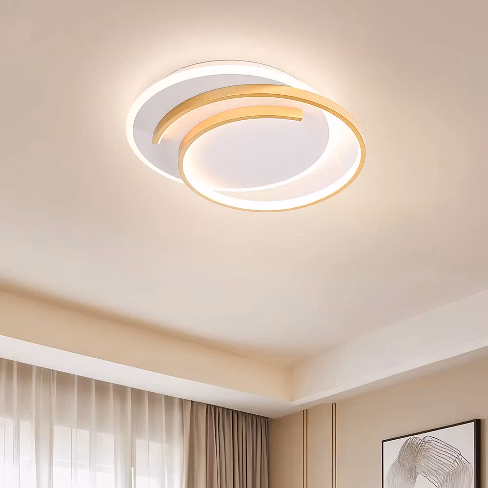 Design taklampa 2-ljus Reza med dimbara LED-lampor – rund