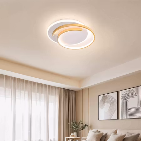 Design taklampa 2-ljus Reza med dimbara LED-lampor – rund